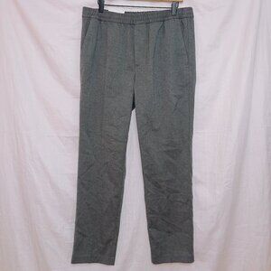 H&M NWT Gray high waisted regular fit straight leg trouser pants size medium